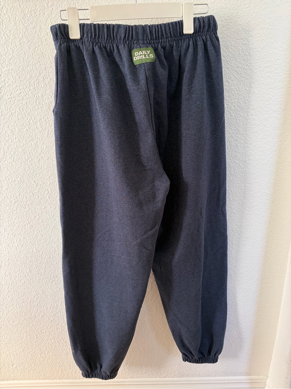 Daily Drills Navy Blue Elastic-Waist Joggers